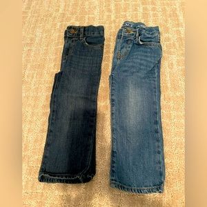 2 pairs toddler boys jeans